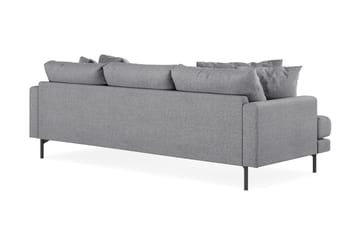Menard 3-sits Högervänd L-formad Divansoffa i Tyg - Grå - Möbler - Soffa - Divansoffa & schäslongsoffa - 3 sits soffa med divan