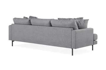 Menard 3-sits Högervänd L-formad Divansoffa i Tyg - Grå - Möbler - Soffa - Divansoffa & schäslongsoffa - 3 sits soffa med divan