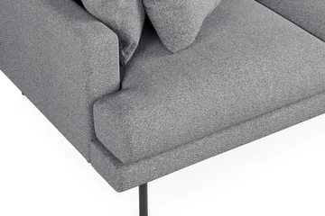 Menard 3-sits Högervänd L-formad Divansoffa i Tyg - Grå - Möbler - Soffa - Divansoffa & schäslongsoffa - 3 sits soffa med divan