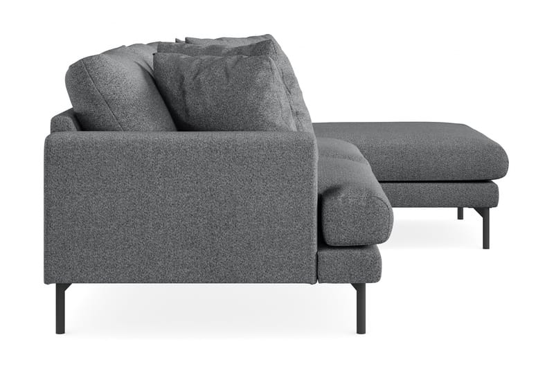 Menard 3-sits Högervänd L-formad Divansoffa i Tyg - Mörkgrå - Möbler - Soffa - Divansoffa & schäslongsoffa - 3 sits soffa med divan