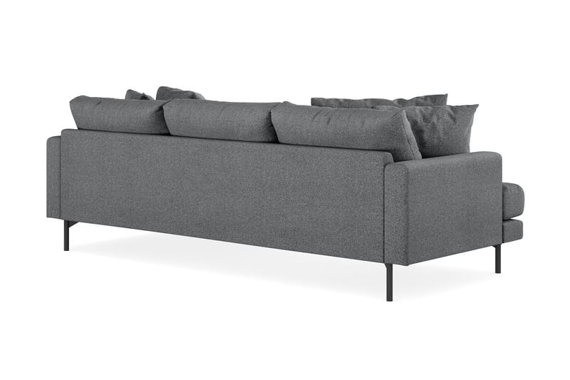 Menard 3-sits Högervänd L-formad Divansoffa i Tyg - Mörkgrå - Möbler - Soffa - Divansoffa & schäslongsoffa - 3 sits soffa med divan