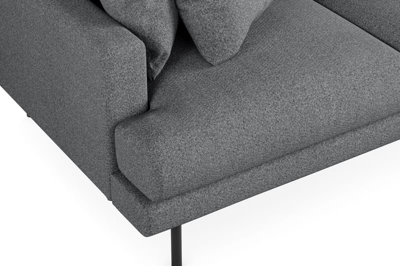 Menard 3-sits Högervänd L-formad Divansoffa i Tyg - Mörkgrå - Möbler - Soffa - Divansoffa & schäslongsoffa - 3 sits soffa med divan