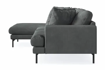 Menard 3-sits Vänstervänd L-formad Divansoffa i Manchester - Grå - Möbler - Soffa - Divansoffa & schäslongsoffa - 3 sits soffa med divan