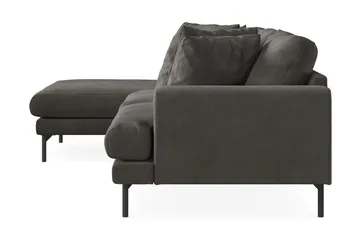 Menard 3-sits Vänstervänd L-formad Divansoffa i Manchester - Mörkgrå - Möbler - Soffa - Divansoffa & schäslongsoffa - 3 sits soffa med divan