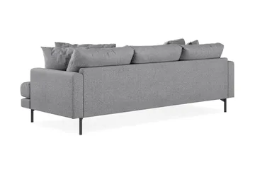 Menard 3-sits Vänstervänd L-formad Divansoffa i Tyg - Grå - Möbler - Soffa - Divansoffa & schäslongsoffa - 3 sits soffa med divan