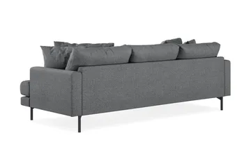Menard 3-sits Vänstervänd L-formad Divansoffa i Tyg - Mörkgrå - Möbler - Soffa - Divansoffa & schäslongsoffa - 3 sits soffa med divan