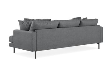 Menard 3-sits Vänstervänd L-formad Divansoffa i Tyg - Mörkgrå - Möbler - Soffa - Divansoffa & schäslongsoffa - 3 sits soffa med divan