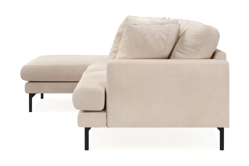Menard 3-sits Vänstervänd L-formad Djup Divansoffa i Manchester - Beige - Möbler - Soffa - Divansoffa & schäslongsoffa - 3 sits soffa med divan