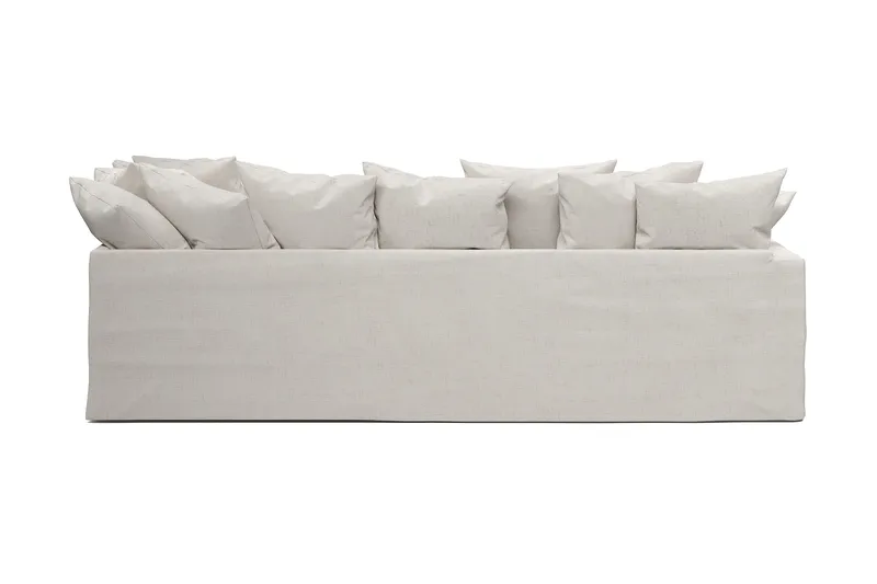 Menard 4-sits Högervänd L-formad Schäslongsoffa i Tyg - Beige - Möbler - Soffa - Divansoffa & schäslongsoffa - 4 sits soffa med divan