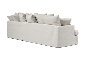 Menard 4-sits Högervänd L-formad Schäslongsoffa i Tyg - Beige - Möbler - Soffa - Divansoffa & schäslongsoffa - 4 sits soffa med divan