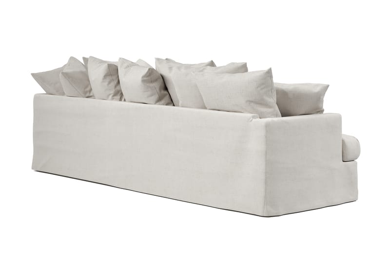 Menard 4-sits Högervänd L-formad Schäslongsoffa i Tyg - Beige - Möbler - Soffa - Divansoffa & schäslongsoffa - 4 sits soffa med divan