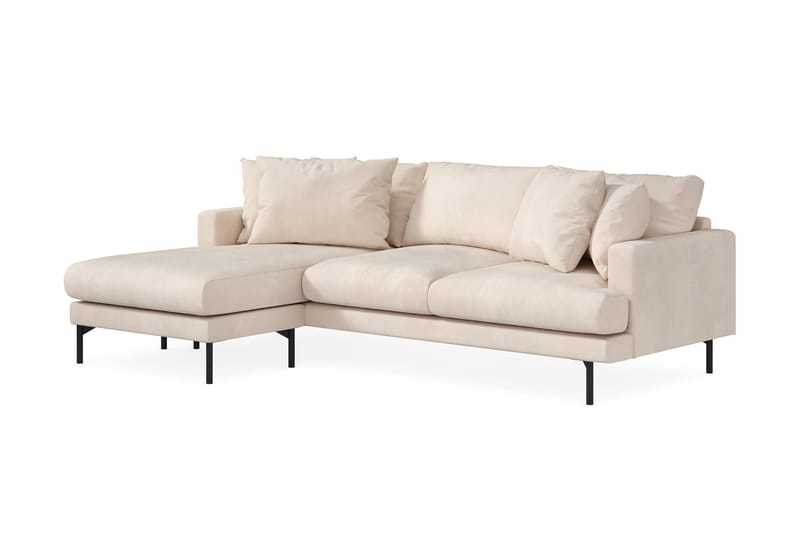Menard 4-sits Vänstervänd L-formad Djup Divansoffa i Manchester - Beige - Möbler - Soffa - Divansoffa & schäslongsoffa - 3 sits soffa med divan