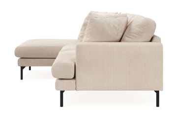 Menard 4-sits Vänstervänd L-formad Djup Divansoffa i Manchester - Beige - Möbler - Soffa - Divansoffa & schäslongsoffa - 3 sits soffa med divan