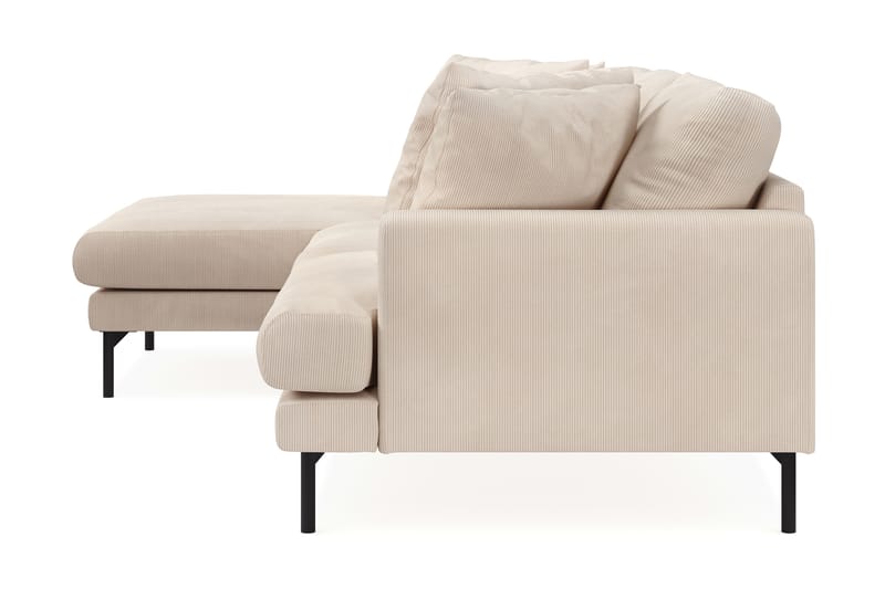 Menard 4-sits Vänstervänd L-formad Djup Divansoffa i Manchester - Beige - Möbler - Soffa - Divansoffa & schäslongsoffa - 3 sits soffa med divan