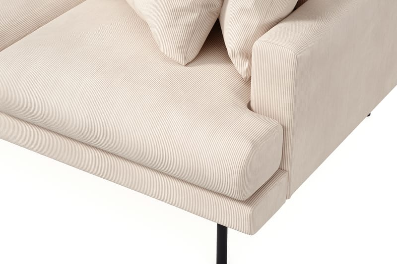 Menard 4-sits Vänstervänd L-formad Djup Divansoffa i Manchester - Beige - Möbler - Soffa - Divansoffa & schäslongsoffa - 3 sits soffa med divan