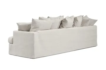 Menard 4-sits Vänstervänd L-formad Djup Schäslongsoffa i Tyg - Beige - Möbler - Soffa - Divansoffa & schäslongsoffa - 4 sits soffa med divan