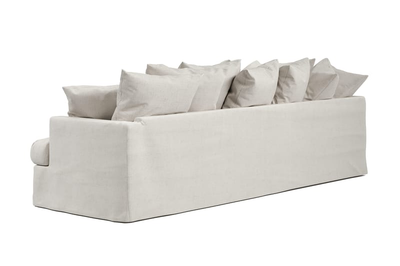 Menard 4-sits Vänstervänd L-formad Djup Schäslongsoffa i Tyg - Beige - Möbler - Soffa - Divansoffa & schäslongsoffa - 4 sits soffa med divan