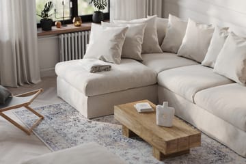Menard 4-sits Vänstervänd L-formad Schäslongsoffa i Tyg - Beige - Möbler - Soffa - Divansoffa & schäslongsoffa - 4 sits soffa med divan
