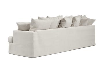 Menard 4-sits Vänstervänd L-formad Schäslongsoffa i Tyg - Beige - Möbler - Soffa - Divansoffa & schäslongsoffa - 4 sits soffa med divan
