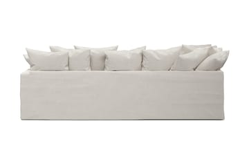 Menard 4-sits Vänstervänd L-formad Schäslongsoffa i Tyg - Beige - Möbler - Soffa - Divansoffa & schäslongsoffa - 4 sits soffa med divan