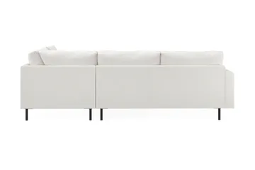 Menard Compact 4-sits Högervänd L-formad Schäslongsoffa i Bouclé - Vit - Möbler - Soffa - Divansoffa & schäslongsoffa - 4 sits soffa med divan