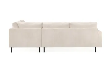 Menard Compact 4-sits Högervänd L-formad Schäslongsoffa i Manchester - Beige - Möbler - Soffa - Divansoffa & schäslongsoffa - 4 sits soffa med divan