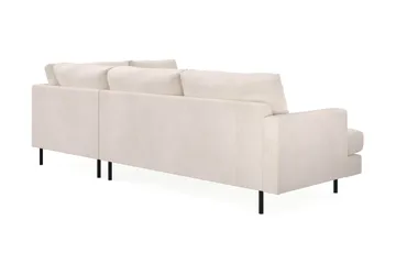 Menard Compact 4-sits Högervänd L-formad Schäslongsoffa i Manchester - Beige - Möbler - Soffa - Divansoffa & schäslongsoffa - 4 sits soffa med divan