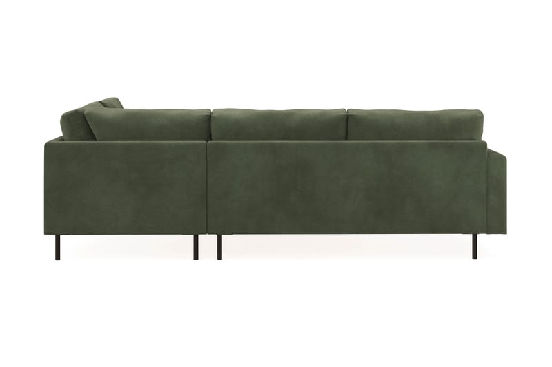 Menard Compact 4-sits Högervänd L-formad Schäslongsoffa i Manchester - Grön - Möbler - Soffa - Divansoffa & schäslongsoffa - 4 sits soffa med divan