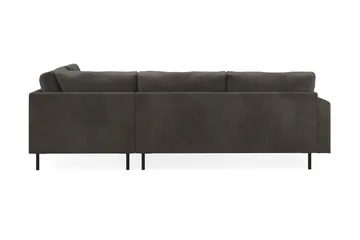 Menard Compact 4-sits Högervänd L-formad Schäslongsoffa i Manchester - Mörkgrå - Möbler - Soffa - Divansoffa & schäslongsoffa - 4 sits soffa med divan