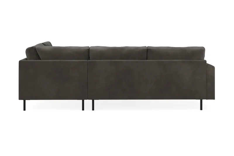 Menard Compact 4-sits Högervänd L-formad Schäslongsoffa i Manchester - Mörkgrå - Möbler - Soffa - Divansoffa & schäslongsoffa - 4 sits soffa med divan