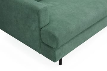 Menard Compact 4-sits Högervänd L-formad Schäslongsoffa i Sammet - Mörkgrön - Möbler - Soffa - Divansoffa & schäslongsoffa - 4 sits soffa med divan