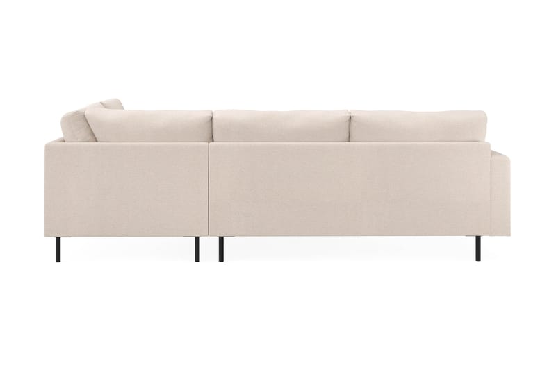 Menard Compact 4-sits Högervänd L-formad Schäslongsoffa i Tyg - Beige - Möbler - Soffa - Divansoffa & schäslongsoffa - 4 sits soffa med divan