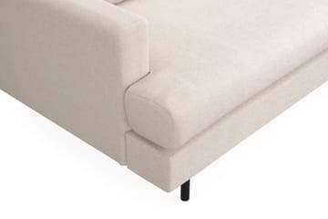 Menard Compact 4-sits Högervänd L-formad Schäslongsoffa i Tyg - Beige - Möbler - Soffa - Divansoffa & schäslongsoffa - 4 sits soffa med divan