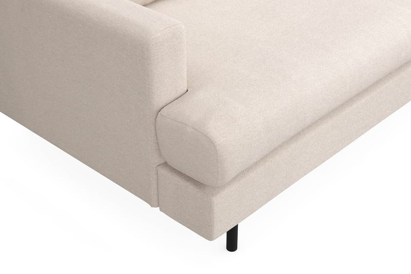 Menard Compact 4-sits Högervänd L-formad Schäslongsoffa i Tyg - Beige - Möbler - Soffa - Divansoffa & schäslongsoffa - 4 sits soffa med divan
