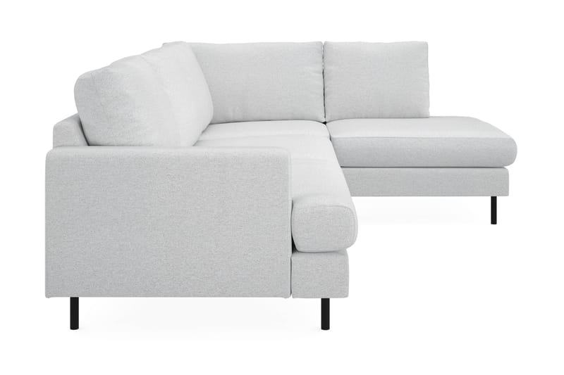 Menard Compact 4-sits Högervänd L-formad Schäslongsoffa i Tyg - Ljusgrå - Möbler - Soffa - Divansoffa & schäslongsoffa - 4 sits soffa med divan