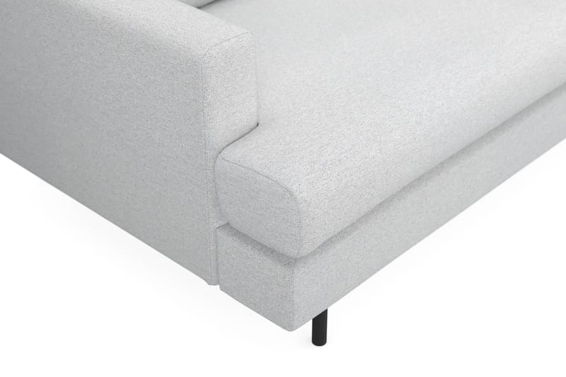 Menard Compact 4-sits Högervänd L-formad Schäslongsoffa i Tyg - Ljusgrå - Möbler - Soffa - Divansoffa & schäslongsoffa - 4 sits soffa med divan