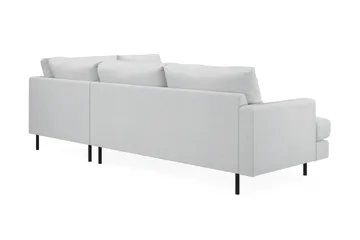 Menard Compact 4-sits Högervänd L-formad Schäslongsoffa i Tyg - Ljusgrå - Möbler - Soffa - Divansoffa & schäslongsoffa - 4 sits soffa med divan
