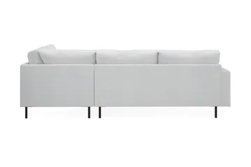 Menard Compact 4-sits Högervänd L-formad Schäslongsoffa i Tyg - Ljusgrå - Möbler - Soffa - Divansoffa & schäslongsoffa - 4 sits soffa med divan