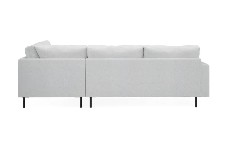 Menard Compact 4-sits Högervänd L-formad Schäslongsoffa i Tyg - Ljusgrå - Möbler - Soffa - Divansoffa & schäslongsoffa - 4 sits soffa med divan