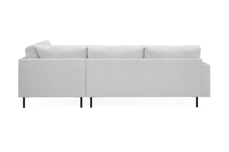 Menard Compact 4-sits Högervänd L-formad Schäslongsoffa i Tyg - Ljusgrå - Möbler - Soffa - Divansoffa & schäslongsoffa - 4 sits soffa med divan