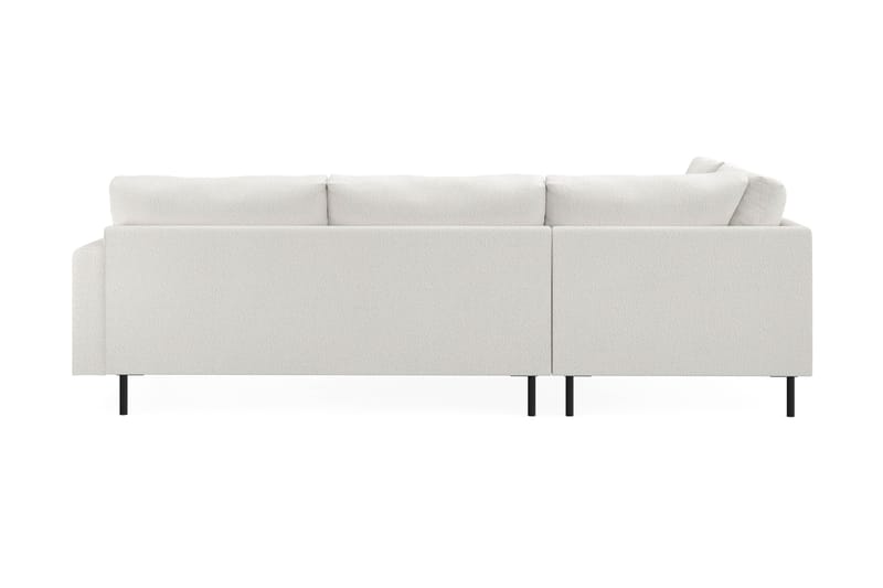 Menard Compact 4-sits Vänstervänd L-formad Schäslongsoffa i Bouclé - Vit - Möbler - Soffa - Divansoffa & schäslongsoffa - 4 sits soffa med divan