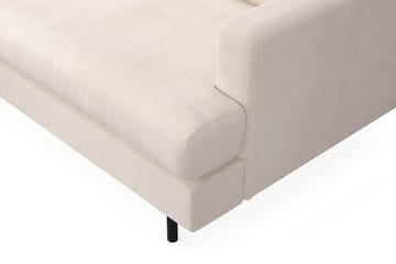 Menard Compact 4-sits Vänstervänd L-formad Schäslongsoffa i Manchester - Beige - Möbler - Soffa - Divansoffa & schäslongsoffa - 4 sits soffa med divan
