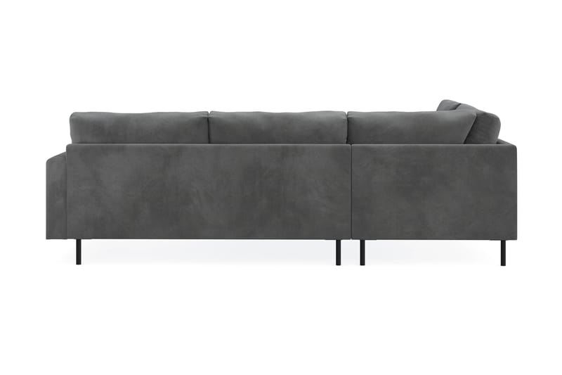 Menard Compact 4-sits Vänstervänd L-formad Schäslongsoffa i Manchester - Grå - Möbler - Soffa - Divansoffa & schäslongsoffa - 4 sits soffa med divan