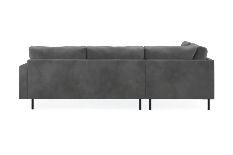 Menard Compact 4-sits Vänstervänd L-formad Schäslongsoffa i Manchester - Grå - Möbler - Soffa - Divansoffa & schäslongsoffa - 4 sits soffa med divan