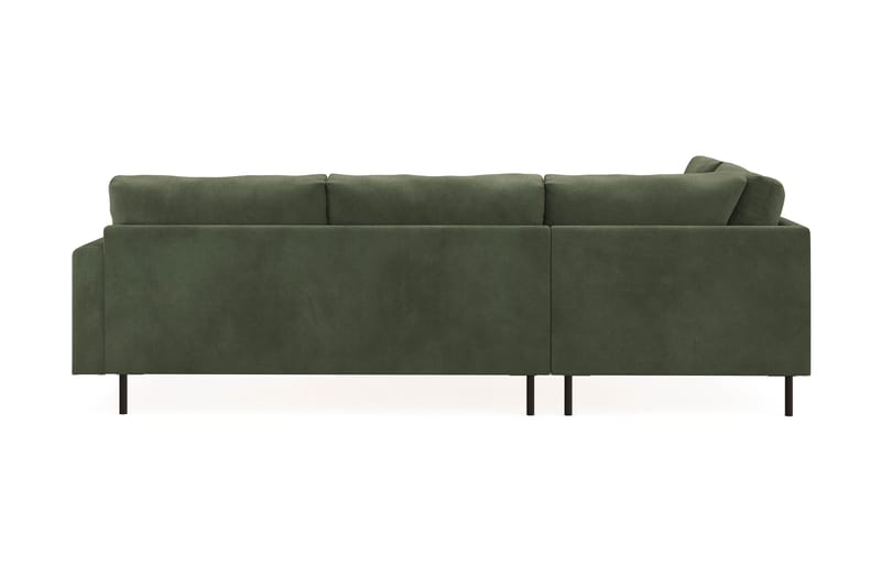 Menard Compact 4-sits Vänstervänd L-formad Schäslongsoffa i Manchester - Grön - Möbler - Soffa - Divansoffa & schäslongsoffa - 4 sits soffa med divan