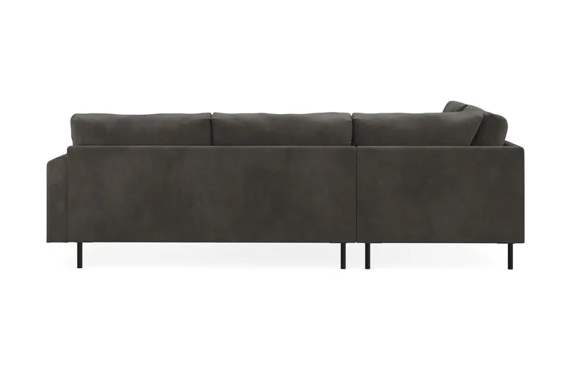 Menard Compact 4-sits Vänstervänd L-formad Schäslongsoffa i Manchester - Mörkgrå - Möbler - Soffa - Divansoffa & schäslongsoffa - 4 sits soffa med divan