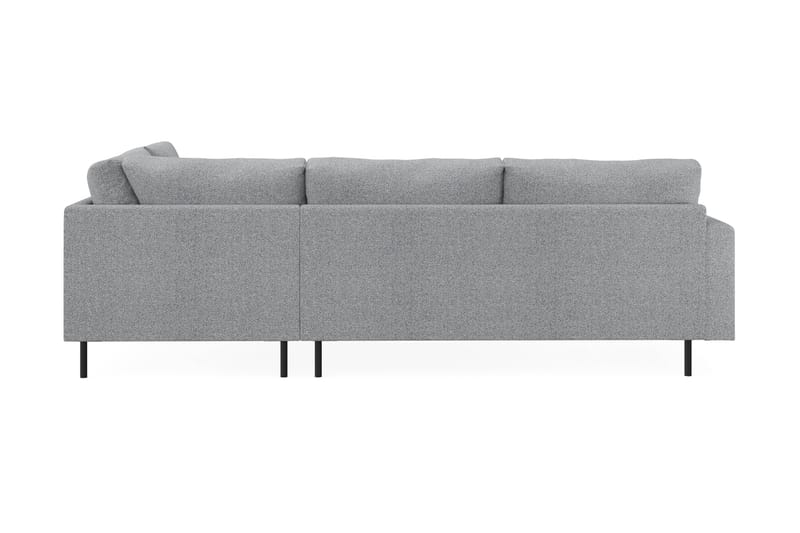 Menard Compact 4-sits Vänstervänd L-formad Schäslongsoffa i Tyg - Grå - Möbler - Soffa - Divansoffa & schäslongsoffa - 4 sits soffa med divan