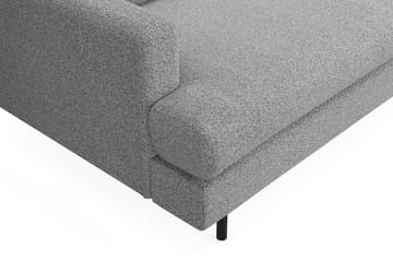 Menard Compact 4-sits Vänstervänd L-formad Schäslongsoffa i Tyg - Grå - Möbler - Soffa - Divansoffa & schäslongsoffa - 4 sits soffa med divan