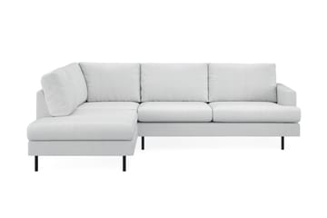 Menard Compact 4-sits Vänstervänd L-formad Schäslongsoffa i Tyg - Ljusgrå - Möbler - Soffa - Divansoffa & schäslongsoffa - 4 sits soffa med divan