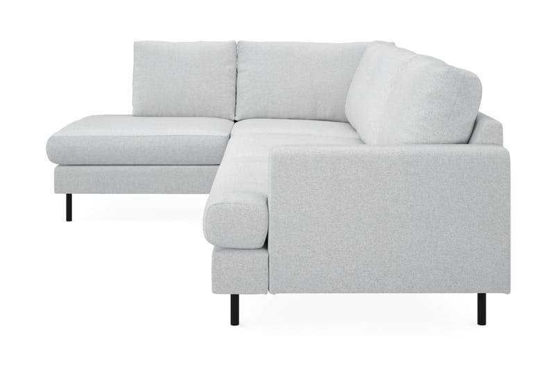 Menard Compact 4-sits Vänstervänd L-formad Schäslongsoffa i Tyg - Ljusgrå - Möbler - Soffa - Divansoffa & schäslongsoffa - 4 sits soffa med divan